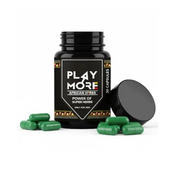 Play More African Herbs Original – Natural Herbal Care for Stamina & Power - 60 Capsule